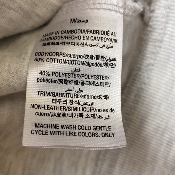 INC international concepts grey black zip up sweatshirt light jacket size medium - Picture 9 of 9